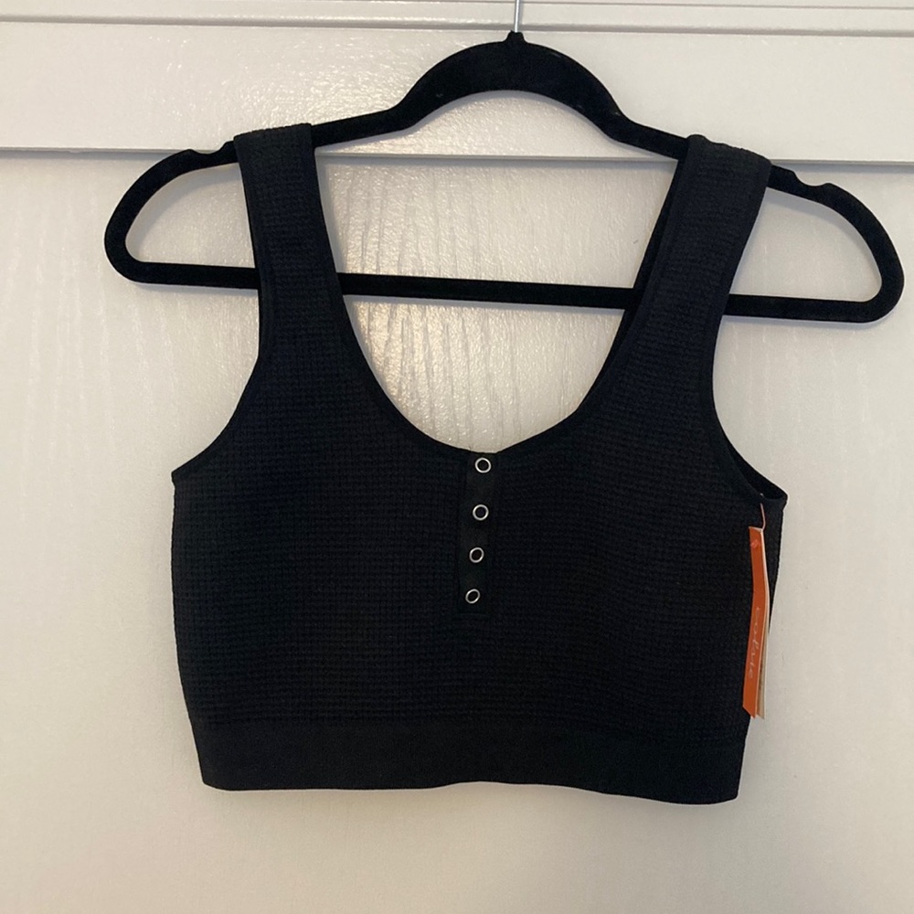 Target Colsie Brand Stretchy Black Crop Top M
